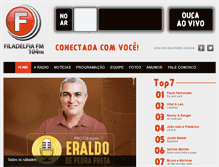 Tablet Screenshot of filadelfiafm.net